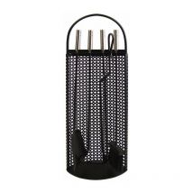 IMEX-10012 Juego chimenea Malla antigua utiles negros+inox [imex-10012]