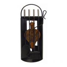Imex El Zorro - IMEX-10027 Juego chimenea Arco-Chapa utiles negros e inox + fuelle [imex-10027]