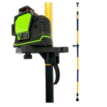 Imex - Axis Laser Support Rod Crossline Laser Level Support 3.2m Pole 012-320105