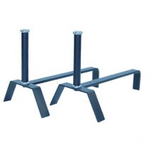 12101-i – Set di alari per camino in acciaio inox misure 25x41 cm - Imex El Zorro