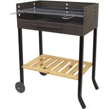 Imex El Zorro - 71405 – Barbecue Con Ruote E Griglia In Ferro, 88 X 68 X 40 Cm