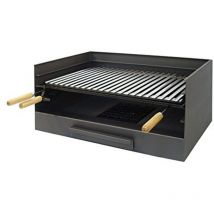 71514 Cassetto per barbecue in acciaio inox con griglia, 50 x 40 x 33 cm - Imex El Zorro