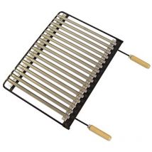 71604 - Griglia per Barbecue, in Acciaio Inossidabile, 46,5 x 41 cm - Imex El Zorro