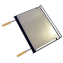 Imex la Volpe 71666 Piastra per Barbecue Inox, 68 x 40 cm, Colore: Nero