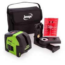 Imex - LX22 Cross Line Laser Level Self Leveling Plum Spot Laser + Bracket + Bag