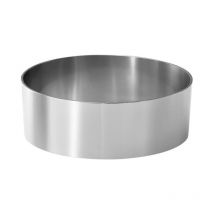 IMF - molde emplatador inox. circular 12x4 cm 2182 , Molde emplatador inoxidable circular 12 x 4 cm. -Marca . -Material: Acero inoxidable. -Ideal