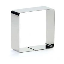 IMF - molde emplatador inox. cuadrado 9x4 cm 2193 , Molde emplatador inoxidable cuadrado 9 x 4cm. -Marca . -Material: Acero inoxidable. -Ideal para