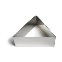 IMF - molde emplatador inox. triangular 9x4 cm 2189 , Molde emplatador inoxidable triangular 9 x 4 cm Marca . -Material: Acero inoxidable. -Ideal