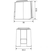 Imi Hydronic Engineering - imi Heimeier Elektrothermischer Stellantrieb 230Vmit Hilfsschalter, nc, Kabel 1m fest