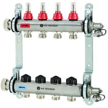 Imi Hydronic Engineering - Imi Heimeier Heizkreisverteiler Dynalux Mit Durchflussmengenanzeiger, 11 Heizkreise Fußboden