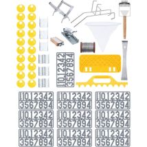 Wiesenfield - Imkerei-set 45-tlg Stockmeißel Wabendraht Spanner Gurt Ziffern Imker Set Bienen