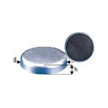 Imán plano sin manga roscada, ø d : 32 mm, altura Imán h 7 mm, Fuerza de retención 80 n, Peso : 30 g