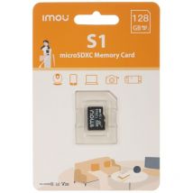 Carte Micro SD 128 Go imou Carte Mémoire SDXC, Vitesse Full HD, Jusqu'à 95/25 Mo/s, UHS-I, Adaptateur SD pour Smartphone, Tablette, Caméra d'action,