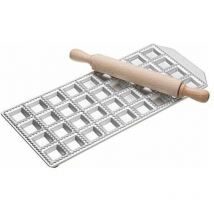 Thirty-Six Hole Ravioli Tray and Rolling Pin - Imperia