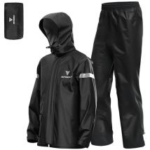 Imperméable fendu pour moto,Noir, xl