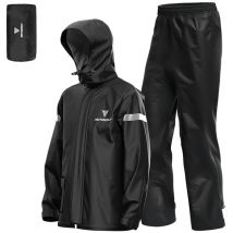 Imperméable fendu pour moto,Noir, xl