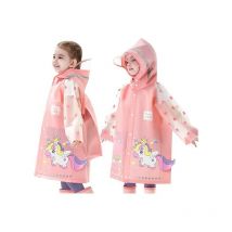 Imperméables pour Enfants Garçons Filles Poncho de Pluie Léger Vestes de Pluie Dessin Animé Mignon Réutilisable Vêtements de Pluie 3-4 ans