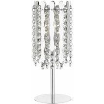 Impex Lighting - Impex Belize Lampe de Table 1 Lumière Chrome Cristal