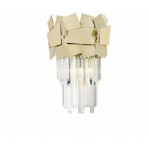 Impex Lighting - Impex Celine Applique 2 Lumières Cristal Doré