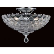 28-impex - Ceiling light Dallas Chrome 2 bulbs 22cm