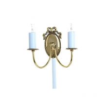 Impex Eden Lámpara de pared de vela de latón pulido