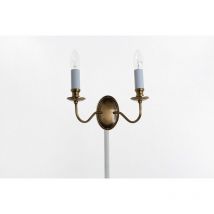 Impex Georgian Lampada da parete a candela in bronzo chiaro