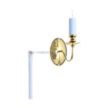 28-impex - Georgian wall light Polished brass 1 bulb 19cm