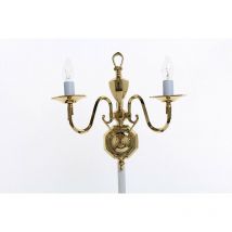 Impex Ghent Lampada da parete a candela con staffa in ottone