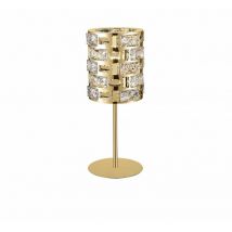 Impex Lighting - Impex Lola Lampe de Table 1 Lumière Cristal Doré