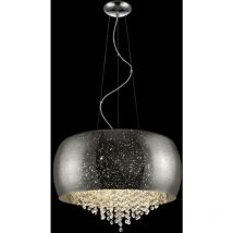 Impex Lighting - Impex Luna 5-flammige Chrom-Kristall-Anhänger-Deckenleuchte