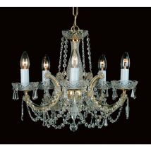 Impex Lighting - Impex Marie Theresa Maria Therese 5-flammiger Kronleuchter mit mehreren Armen