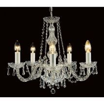 Impex Lighting - Impex Modra Kronleuchter aus Kristall-Strass mit 5 Armen