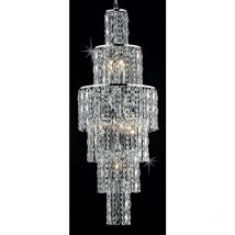 Impex New York Plafonnier à 6 lumières en chrome poli