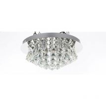 Impex Parma Parma 6 Light Flush Chrome Deckenleuchte