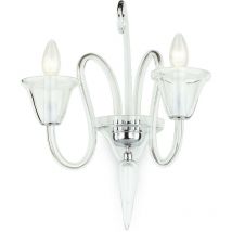 Impex Lighting - Impex Saskia Lampada da parete a candela curva cromata