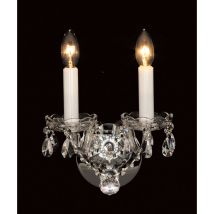 Impex Stella Lampada da parete a candela con perline