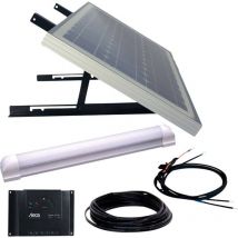 Super illu one 600300 Kit energia solare 30 Wp Cavo di collegamento incl., Regolatore di carica incl., con lamp - Phaesun