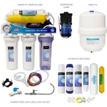 Depuragua - Impianto Osmosi Inversa MOON75 line a 6 fasi con pompa e