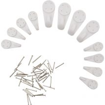 Imposta 12 ganci con 4 chiodi