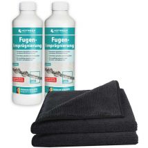 Hotrega - Imprégnation des joints, y compris 2 chiffons en microfibres - Version:2x imprégnation. 2x chiffon microfibre
