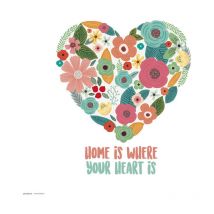 Impression 30x30 cm loreak heart
