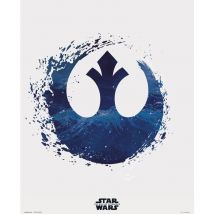 Impression 30x40 cm star wars episode ix rebel logo