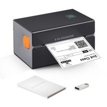 Imprimante d'étiquettes thermique Mophorn 300 dpi, Bluetooth, reconnaissance automatique des étiquettes, colis postaux 4x6, compatible avec