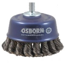 Spazzola a tazza D.65mm spessore filo 0,5mm sta 6000min-¹ Osborn