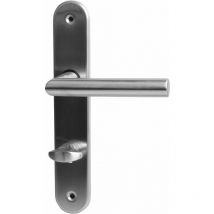 Martina ls 32854043 - Set di maniglie per porta del bagno, in acciaio inox, per porte del bagno - Alpertec