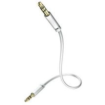 In-akustik Star - Mp3-audiokabel (3,5 Mm Klinke, 0,75 M), Farbe Weiß