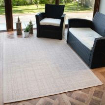 Teppich Home - In- und Outdoor Flachgewebe Terrassen & Balkon Küche Teppich In Beige,60x100 cm