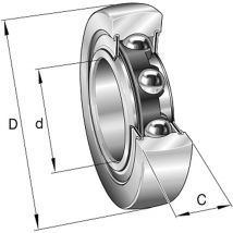 INA Ball Track Roller - LR-201RRU