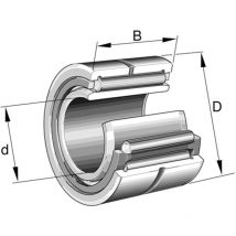 INA Machined Type Needle Roller Bearing with Inner Ring NKI-9/16 Pack of 4