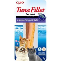Inaba Cat Thunfischfilets – Thunfischfilet In Garnelenbrühe, 15 G